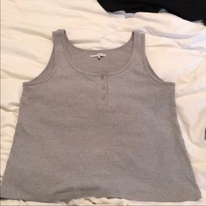 oak + fort grey tank top